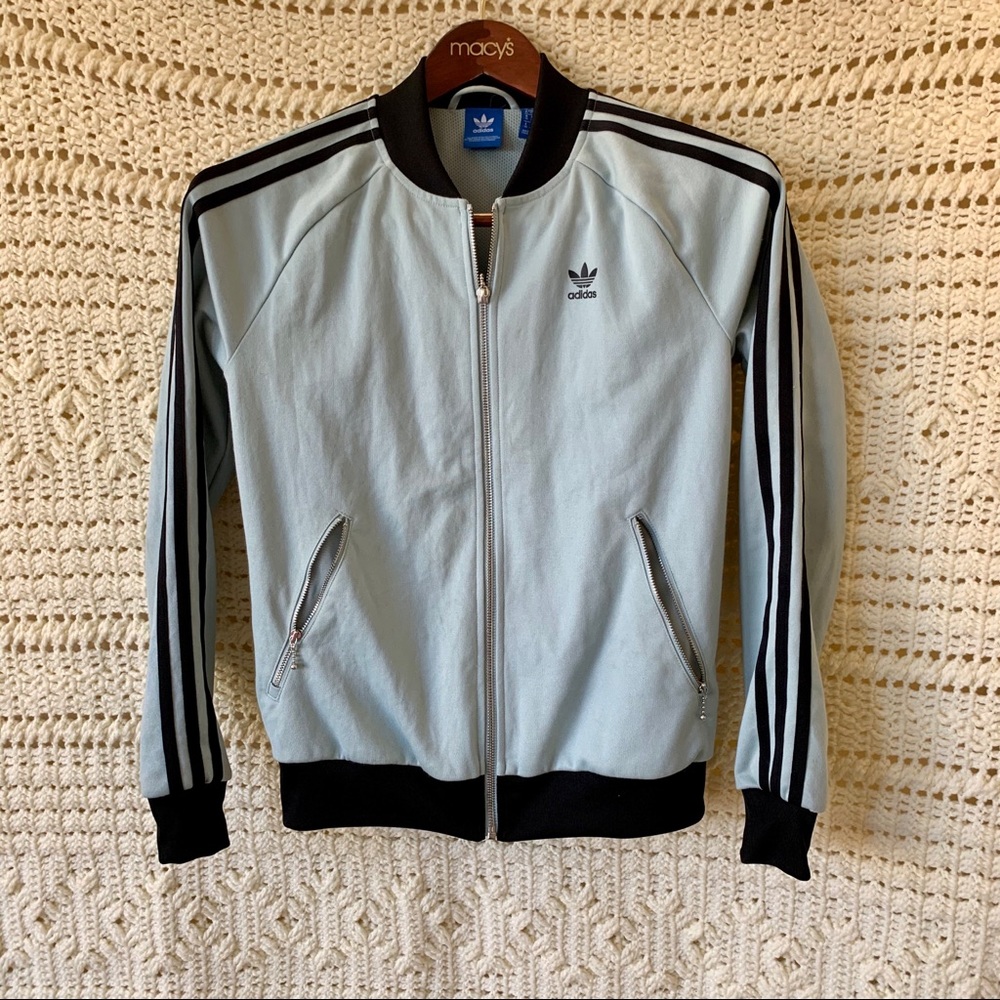 Teal Adidas Running/Bomber/Track Jacket
